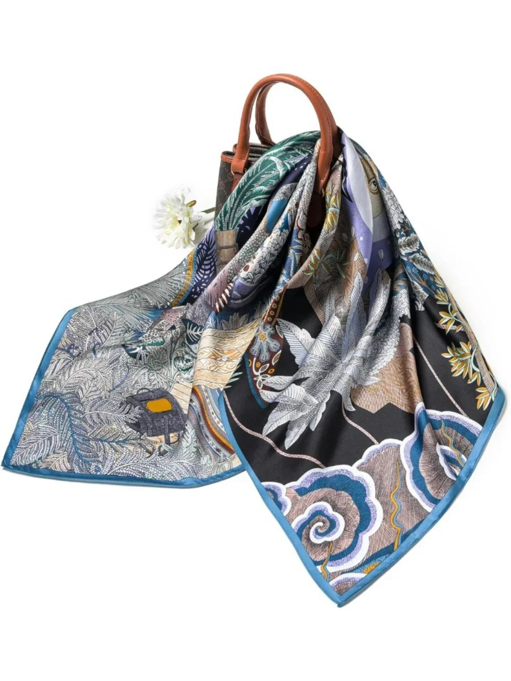 Luxurious 100% Pure Mulberry Silk Scarf - Large 35